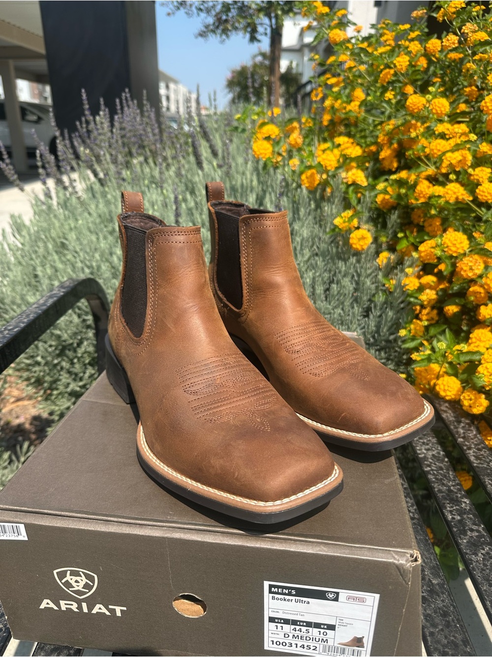 Ariat Brown Leather Chukka Cowboy Boots